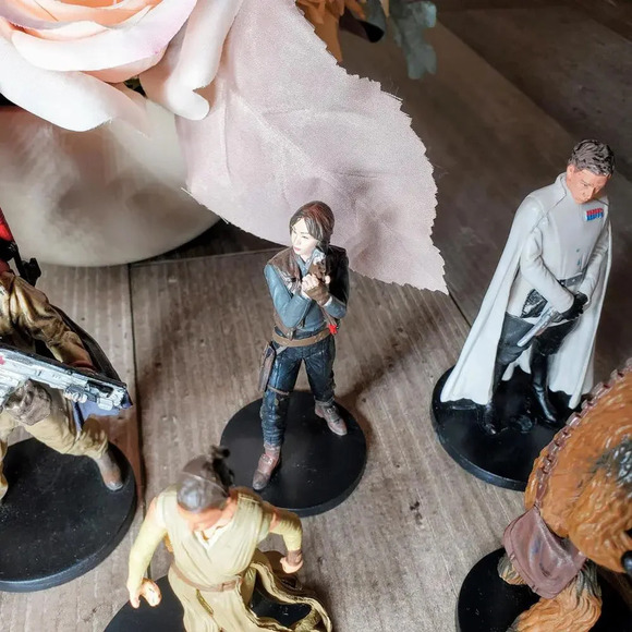 Disney Star Wars Figures Figurines Cake Topper Bundle 11 Pieces EUC - Picture 13 of 16